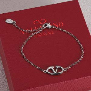 Valentino VLogo Signature Chain Bracelets In Metal Silver