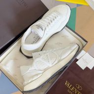 Valentino Lacerunner Sneakers with VLogo Men Graphic Mesh White