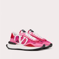 Valentino Lacerunner Sneakers with VLogo Unisex Lace and Mesh Pink/Rose