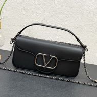 Valentino Large Loco Shoulder Bag In Calfskin Black