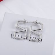 Valentino Mini VLogo Signature Earrings In Metal Silver