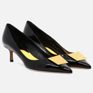 Valentino One Stud Pumps Women Patent Leather Black