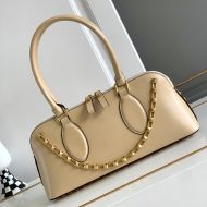 Valentino Rockstud E/W Duffle Bag In Calfskin Khaki