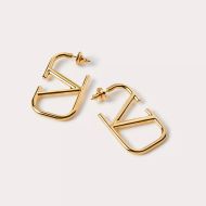 Valentino Small VLogo Signature Earrings In Metal Gold