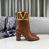 Valentino Supervee Ankle Boots 85MM Women Calfskin Brown