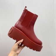 Valentino Uniqueform Chelsea Boots 85MM Women Calfskin Burgundy