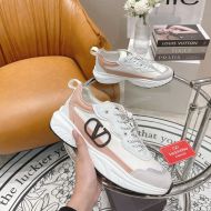 Valentino VLogo Shegoes Sneakers Unisex Leather and Mesh White/Khaki