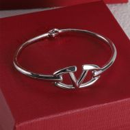 Valentino VLogo Signature Bracelet In Metal Silver