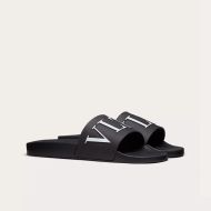 Valentino VLTN Signature Slides Unisex Rubber Black